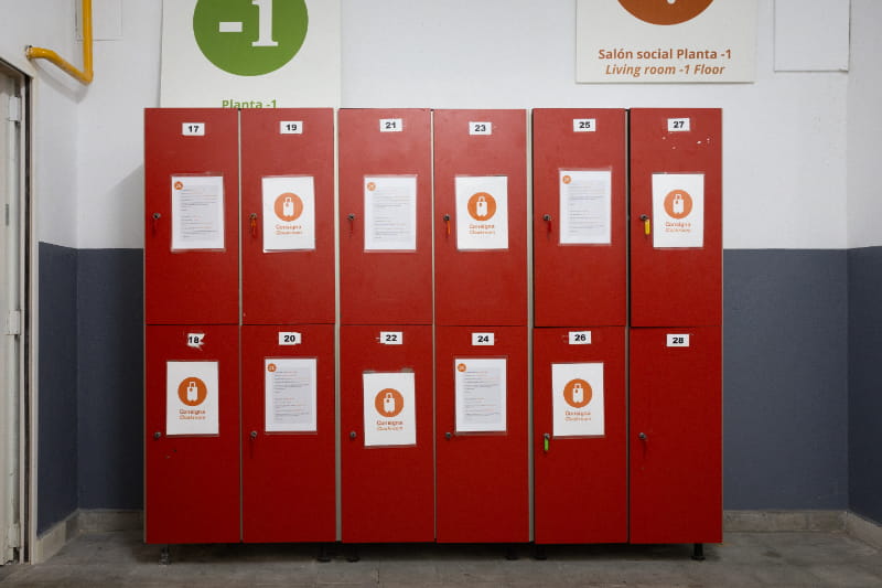 Taquillas del Albergue Seminario Menor